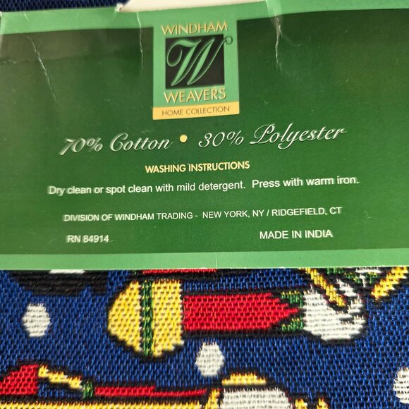 Windham Weavers Nutcracker Tapestry Table Runner 13"x72" Christmas holiday - Picture 6 of 7